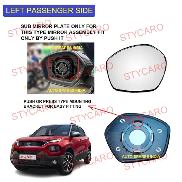 Tata_Punch_Orvm_Left_Passenger_Side_Mirror_Glass_With_Sub_Plate