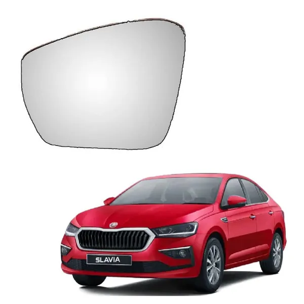 Skoda_Slavia_Orvm_Left_Passenger_Side_Mirror_Glass_With_Sub_Plate
