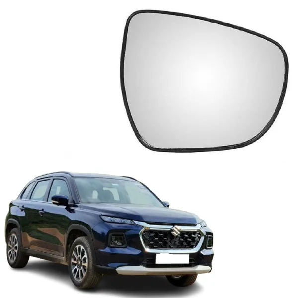 Grand_Vitara_Orvm_Right_Driver_Side_Mirror_Glass_With_Sub_Plate