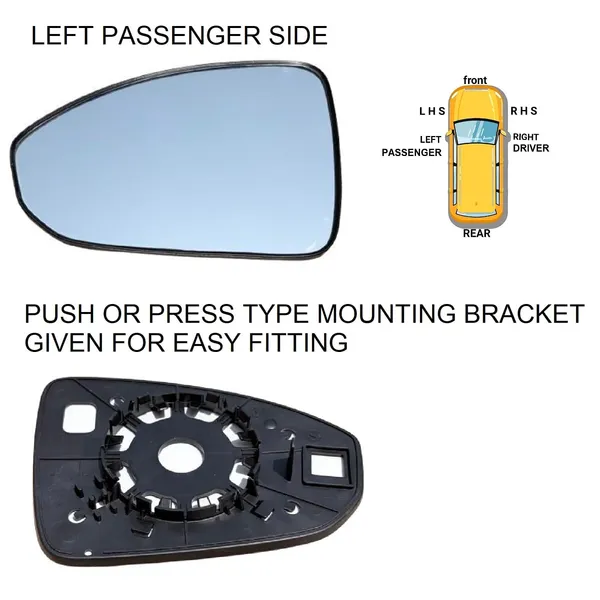 Mg_Windsor_Ev_Orvm_Left_Passenger_Side_Mirror_Glass_With_Sub_Plate