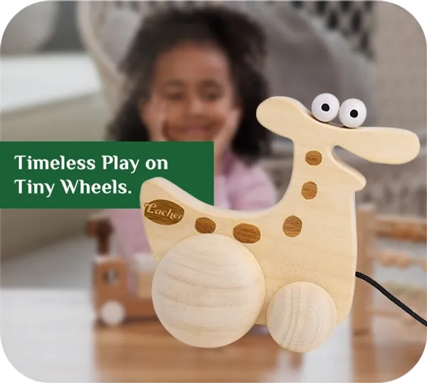 GiggleSaurus™_Oak_Wood_Pull_Along_Gigglesaurus_Dino_Toy_For_Babies