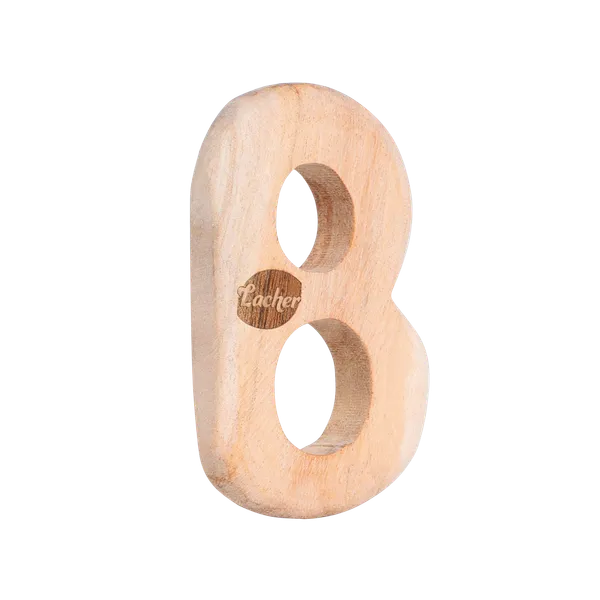 BetaChew™_Premium_Neem_Wood_Alphabet_B_Teether_For_Babies