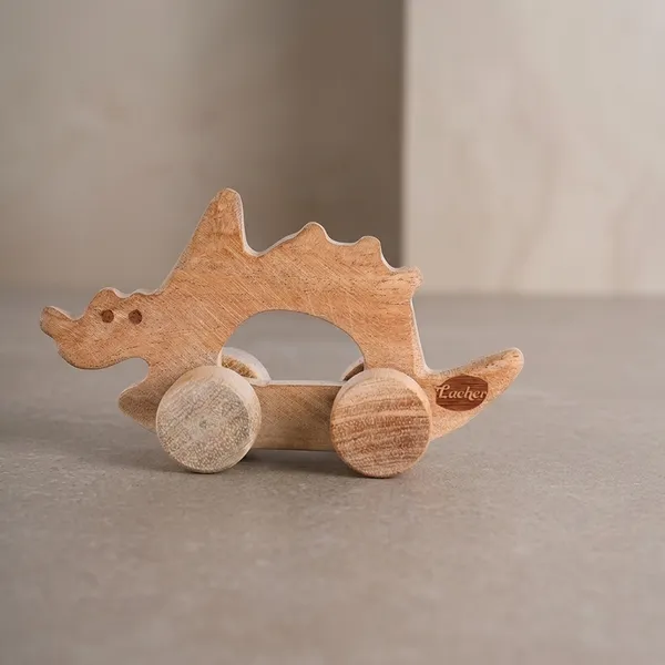 SteggiePop™_Premium_Neem_Wood_Steggiepop_Dino_Teether_Toy_For_Babies