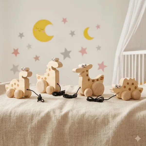 Premium_Oak_Wood_Dino_Pull_Along_Toy_Combo_Set_For_Toddlers