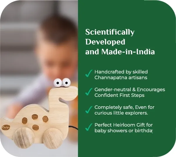 BrontoBuddy™_Oak_Wood_Pull_Along_Brontosaurus_Dino_Toy_For_Babies