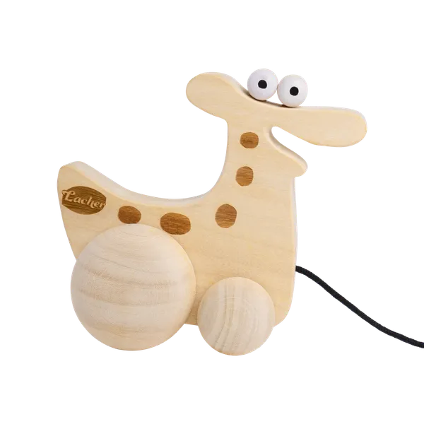 GiggleSaurus™_Oak_Wood_Pull_Along_Gigglesaurus_Dino_Toy_For_Babies