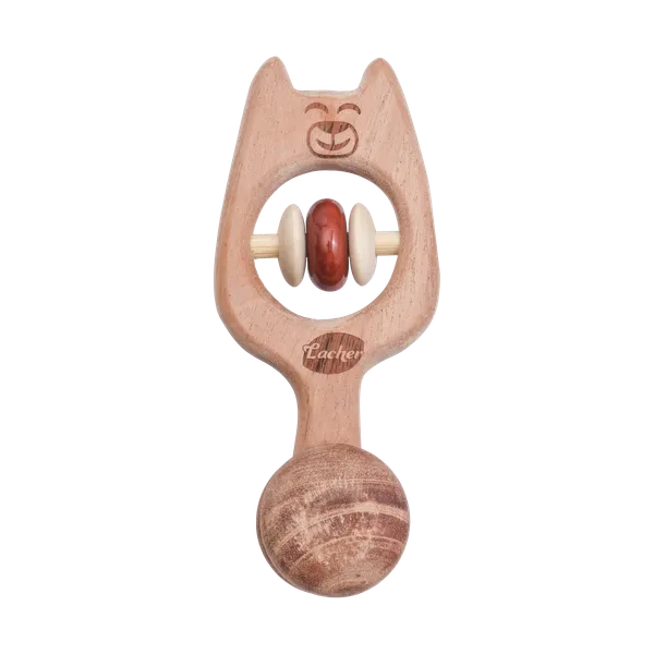 PawPal™_Premium_Neem_Wood_Dog_Face_Rattle_And_Massager_For_Babies