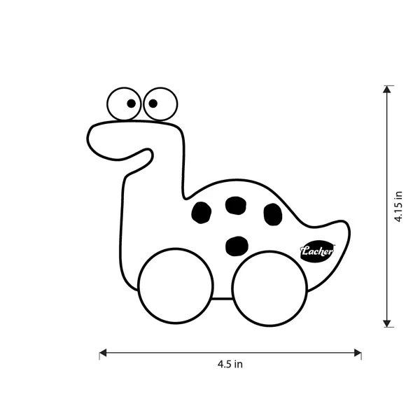 BrontoBuddy™_Oak_Wood_Pull_Along_Brontosaurus_Dino_Toy_For_Babies