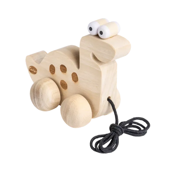 BrontoBuddy™_Oak_Wood_Pull_Along_Brontosaurus_Dino_Toy_For_Babies