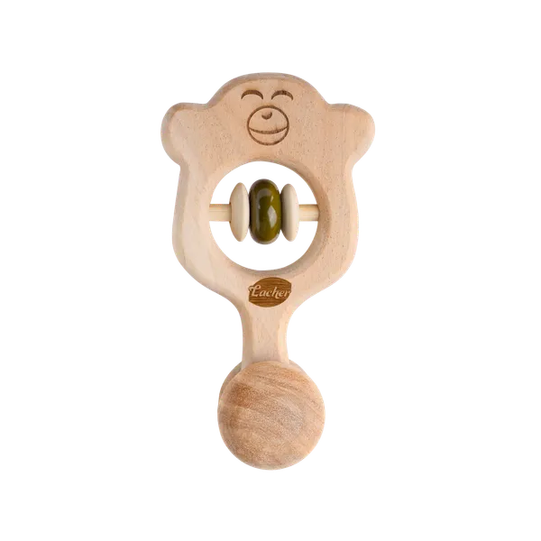 ChimeChimp™_Premium_Neem_Wood_Chimp_Face_Rattle_And_Massager_For_Babies