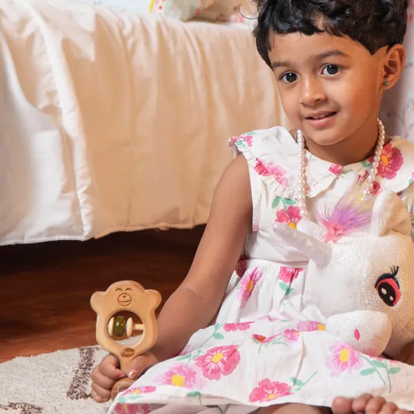 ChimeChimp™_Premium_Neem_Wood_Chimp_Face_Rattle_And_Massager_For_Babies