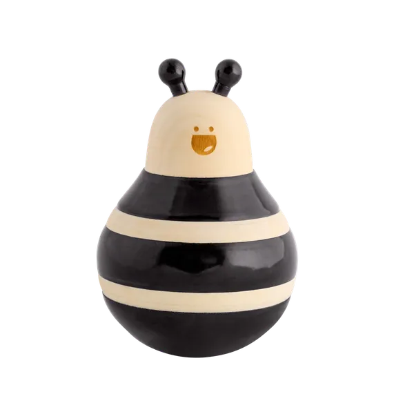 BuzzleBee™_Ivory_Wood_Balancing_Wobbler_Toy_For_Babies