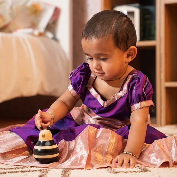 BuzzleBee™_Ivory_Wood_Balancing_Wobbler_Toy_For_Babies