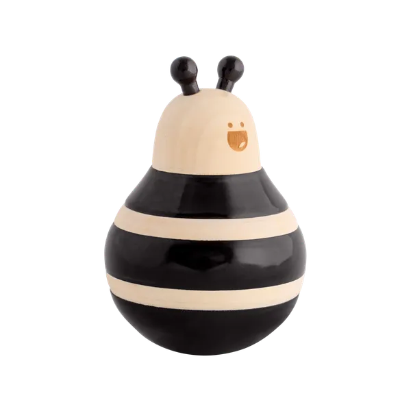 BuzzleBee™_Ivory_Wood_Balancing_Wobbler_Toy_For_Babies