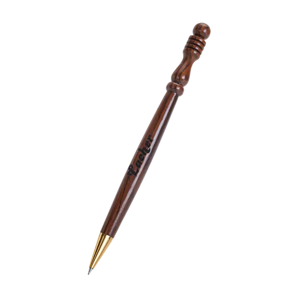 Legacy_Pen™_Rosewood_Handcrafted_Ballpoint_Pen_0.5Mm_Blue_Ink