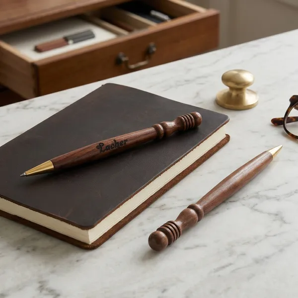 Legacy_Pen™_Rosewood_Handcrafted_Ballpoint_Pen_0.5Mm_Blue_Ink