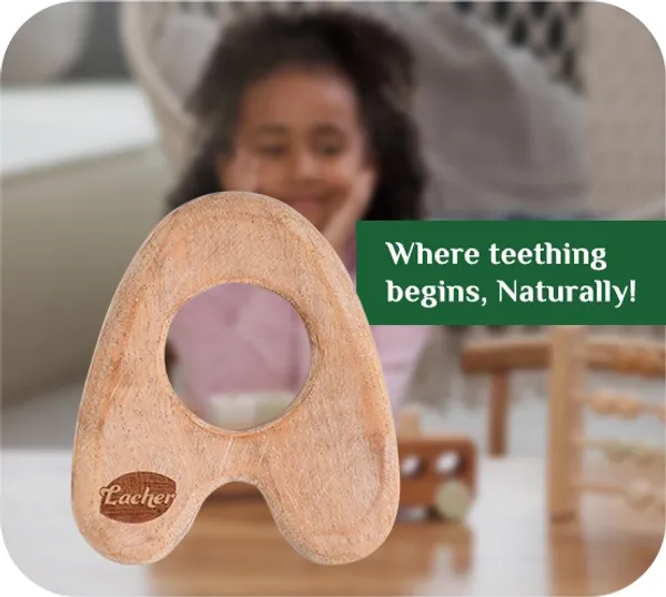 AlphaChew™_Premium_Neem_Wood_Alphabet_A_Teether_For_Babies