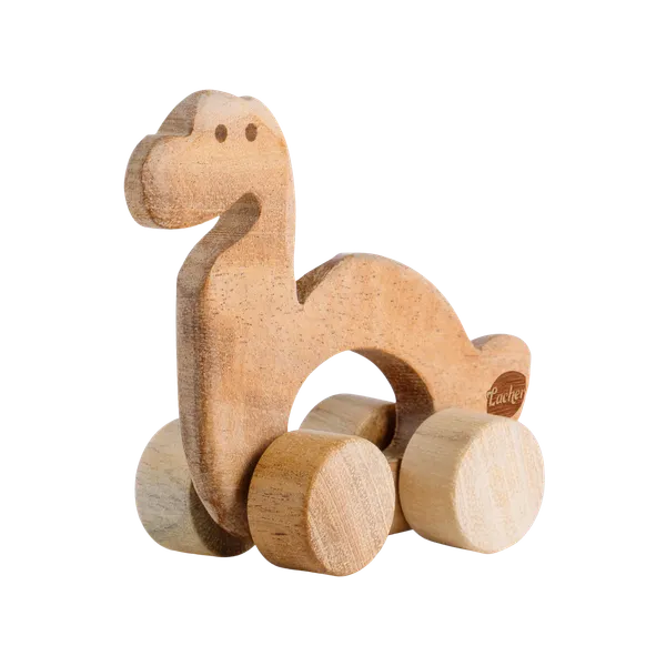 Premium_Neem_Wood_Dino_Racer_Cum_Teether_Combo_Set_For_Toddlers