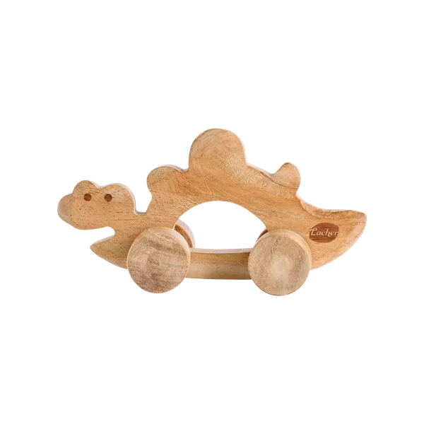 WiggleSpike™_Premium_Neem_Wood_Wigglespike_Dino_Teether_Toy_For_Babies