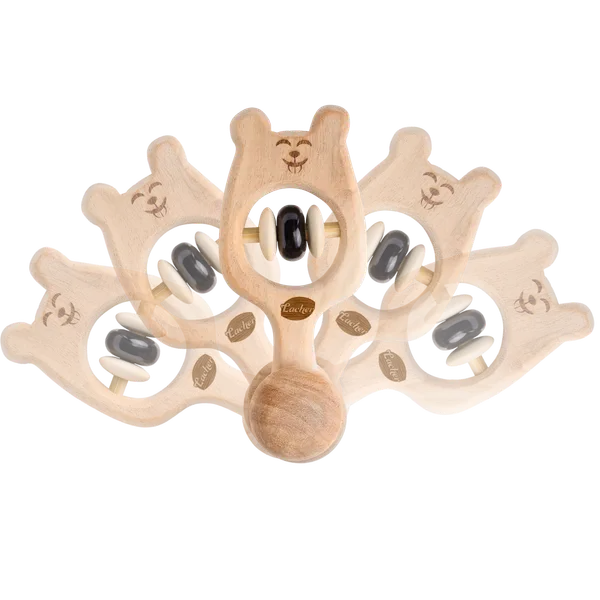 NibbleNose™_Premium_Neem_Wood_Animal_Face_Rattle_And_Massager_For_Babies