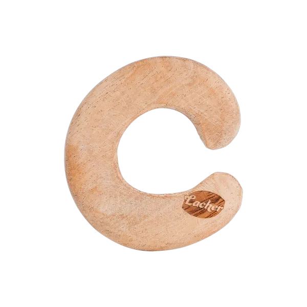 ChewsyC™_Premium_Neem_Wood_Alphabet_C_Teether_For_Babies