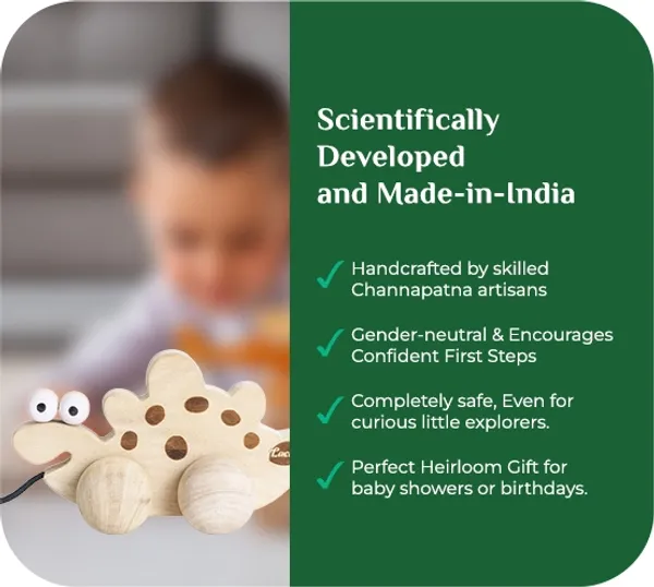 SteggyWiggle™_Oak_Wood_Pull_Along_Steggywiggle_Dino_Toy_For_Babies