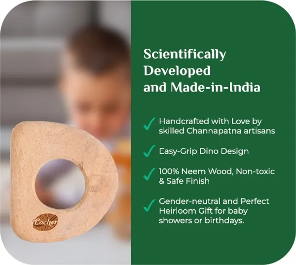 DentlyD™_Premium_Neem_Wood_Alphabet_D_Teether_For_Babies