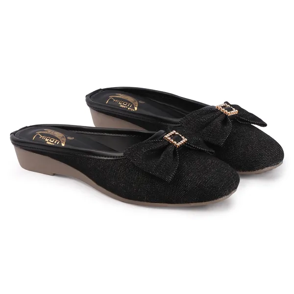 Black_Textile_Bow_Detail_Wedge_Mules_For_Women