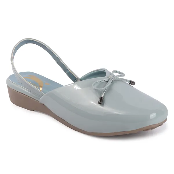 Blue_Pvc_Synthetic_Slingback_Wedge_Shoes_For_Women