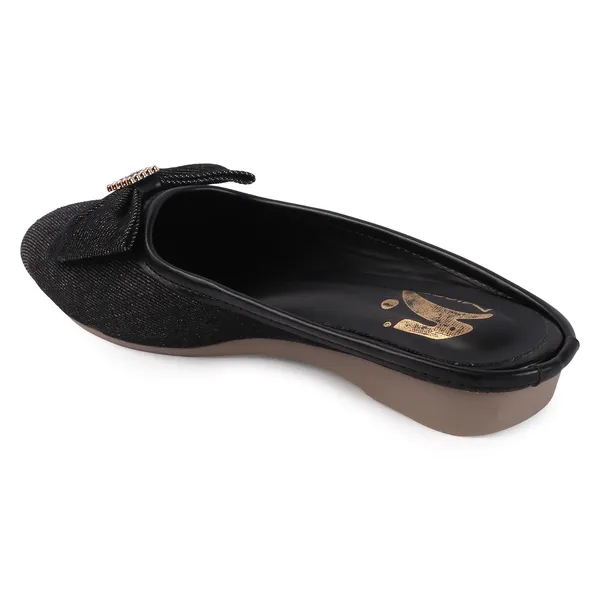 Black_Textile_Bow_Detail_Wedge_Mules_For_Women