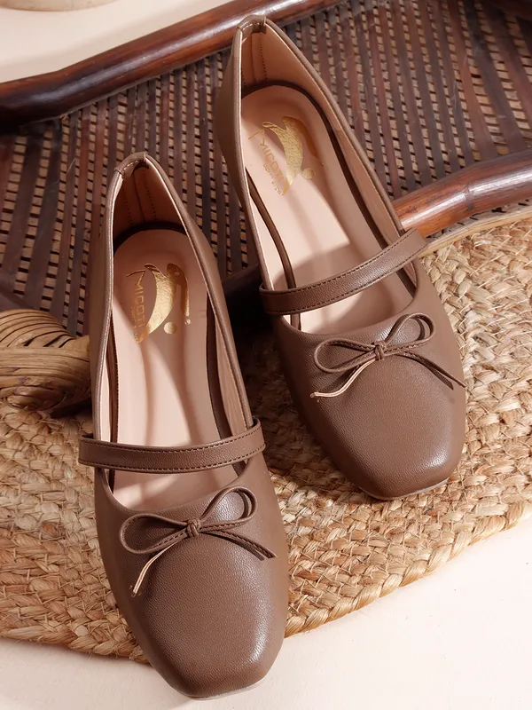 Brown_Synthetic_Bow_Detail_Wedge_Mary_Jane_Flats_For_Women