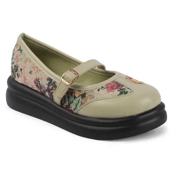 Black_And_Olive_Green_Textile_Bow_Detail_Wedge_Mules_And_Canvas_Floral_Mary_Jane_Platform_Shoes_For_Women