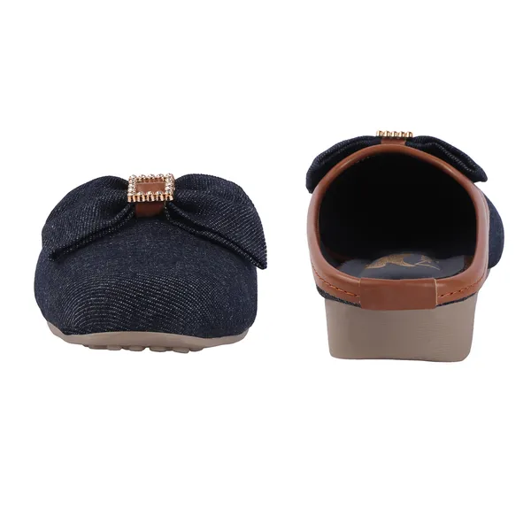 Navy_Denim_Bow_Detail_Wedge_Mules_For_Women