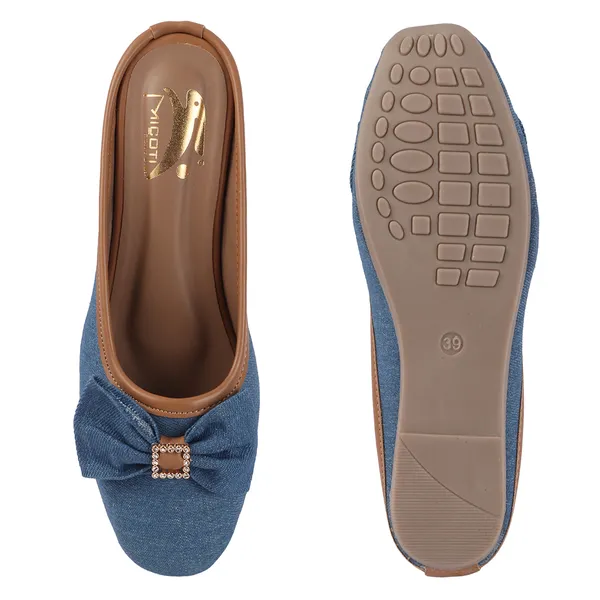Blue_Denim_Bow_Detail_Flat_Juttis_For_Women