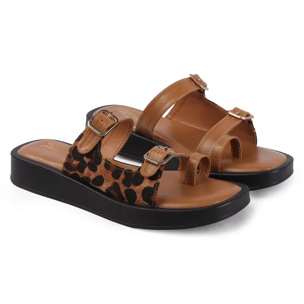 Brown_Synthetic_Leopard_Print_Buckle_Wedge_Sandals_For_Women