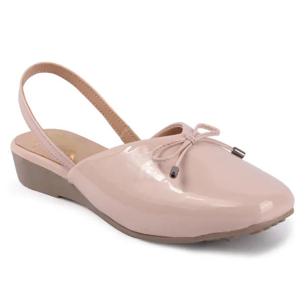 Pink_Patent_Pvc_Synthetic_Slingback_Wedge_Flats_For_Women