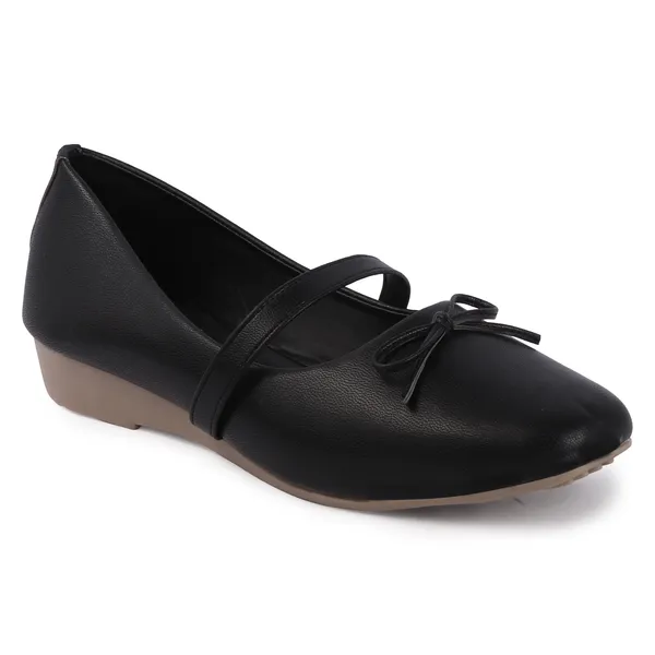 Black_Synthetic_Crossover_Strap_Mary_Jane_Wedge_Flats_For_Women