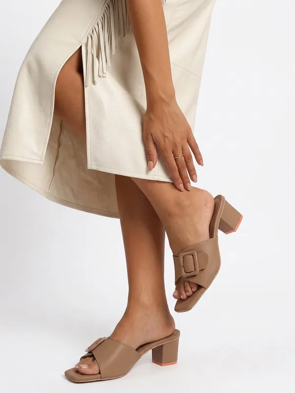 Beige_Synthetic_Buckle_Open_Toe_Block_Heel_Mules_For_Women