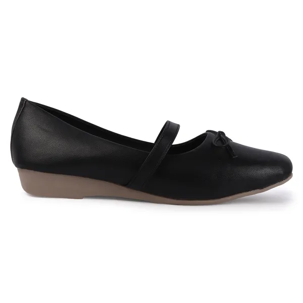 Black_Synthetic_Crossover_Strap_Mary_Jane_Wedge_Flats_For_Women