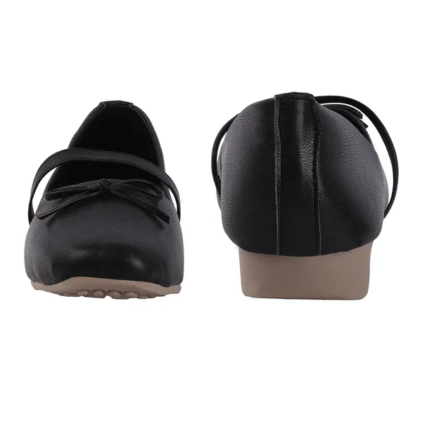 Black_Synthetic_Crossover_Strap_Mary_Jane_Wedge_Flats_For_Women