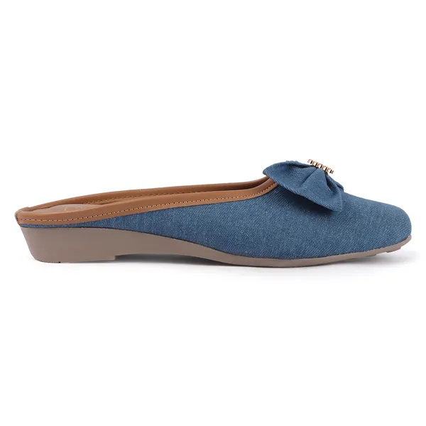 Blue_Denim_Bow_Detail_Flat_Juttis_For_Women