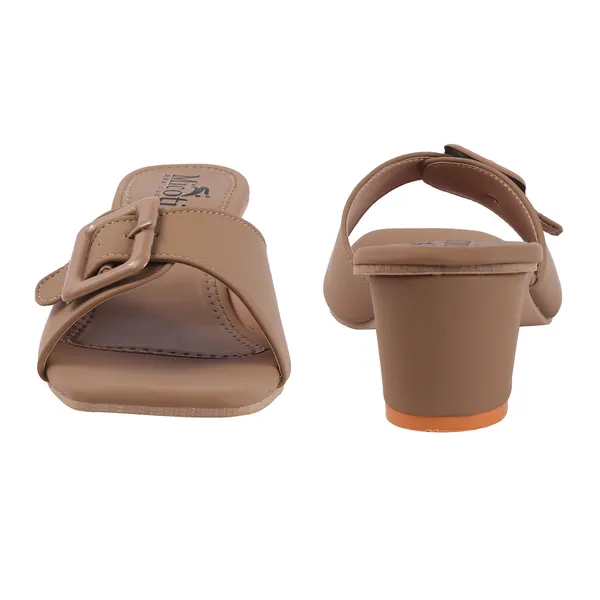 Beige_Synthetic_Buckle_Open_Toe_Block_Heel_Mules_For_Women