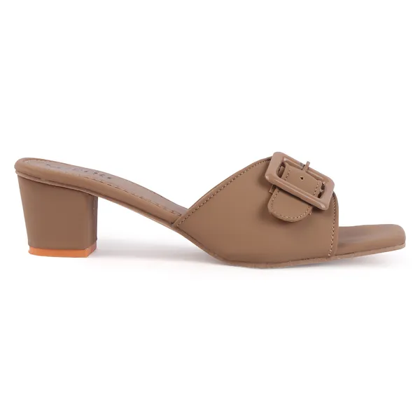 Beige_Synthetic_Buckle_Open_Toe_Block_Heel_Mules_For_Women