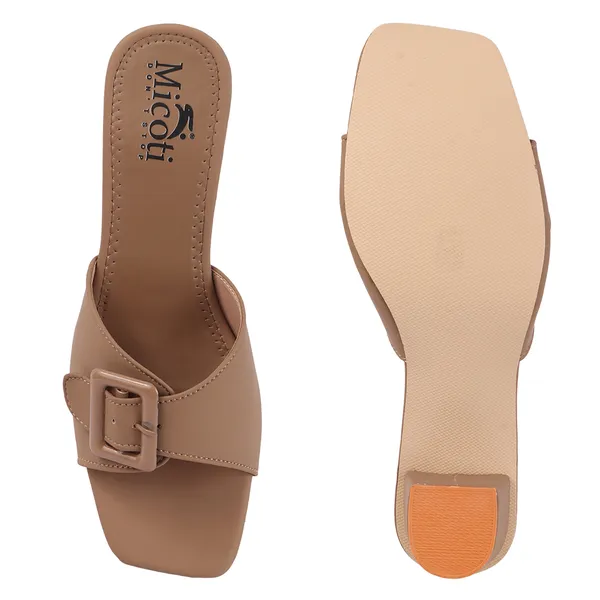 Beige_Synthetic_Buckle_Open_Toe_Block_Heel_Mules_For_Women