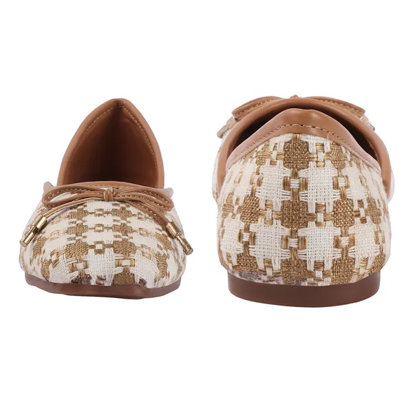 Beige_Synthetic_Patterned_Bow_Ballet_Flats_For_Women