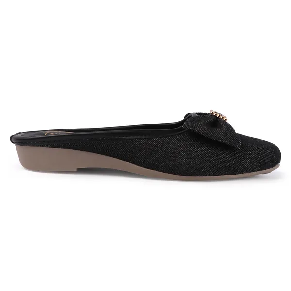 Black_And_Olive_Green_Textile_Bow_Detail_Wedge_Mules_And_Canvas_Floral_Mary_Jane_Platform_Shoes_For_Women