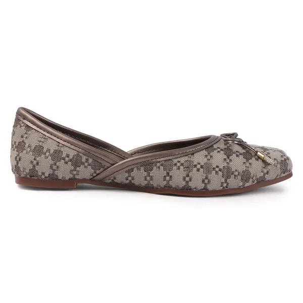 Grey_Textile_Bow_Detail_Flat_Shoes_For_Women