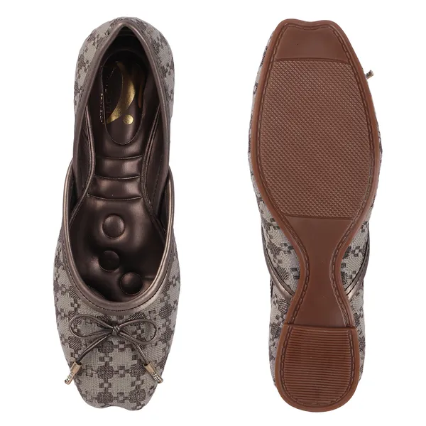 Grey_Textile_Bow_Detail_Flat_Shoes_For_Women