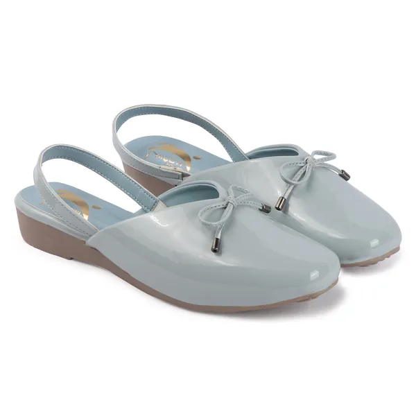 Blue_Pvc_Synthetic_Slingback_Wedge_Shoes_For_Women