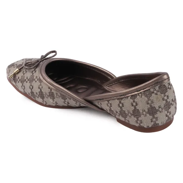 Grey_Textile_Bow_Detail_Flat_Shoes_For_Women